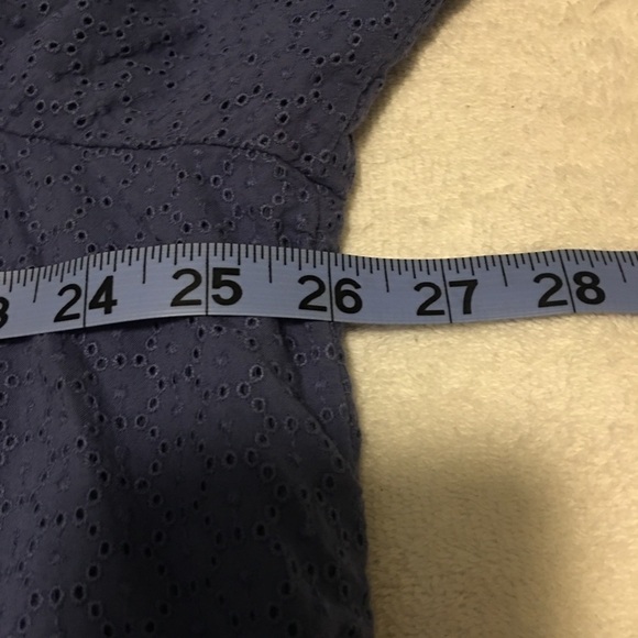 Lands End tunic top sz 2X. Thick fabric & lined. Pull on, long sleeves, crochet - Picture 7 of 8